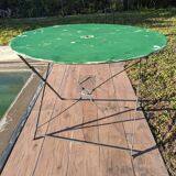 Green vintage folding garden table