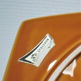 Ceramic cheese platter modernist rooster 60s