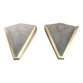 Pair of art deco wall sconces