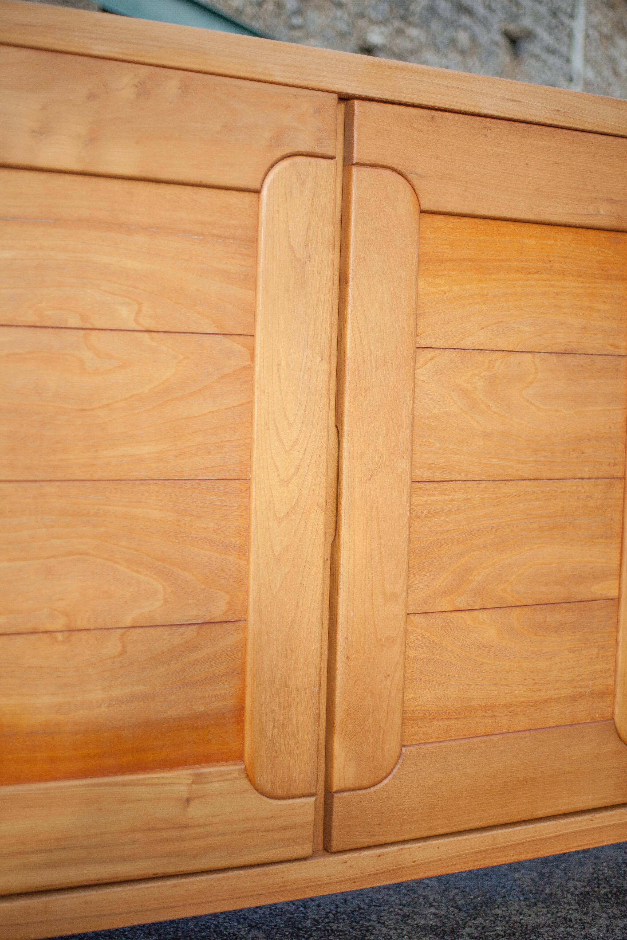 Solid wood sideboard from Regain, wooden storage unit, living room furniture, vintage furniture