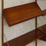 Hansen and Guldborg teak wall unit with a desk