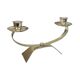 Vintage modernist WMF two-arm candle holder, Radtke model (1958), silver