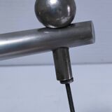 three art deco bronze handles silver tone cover