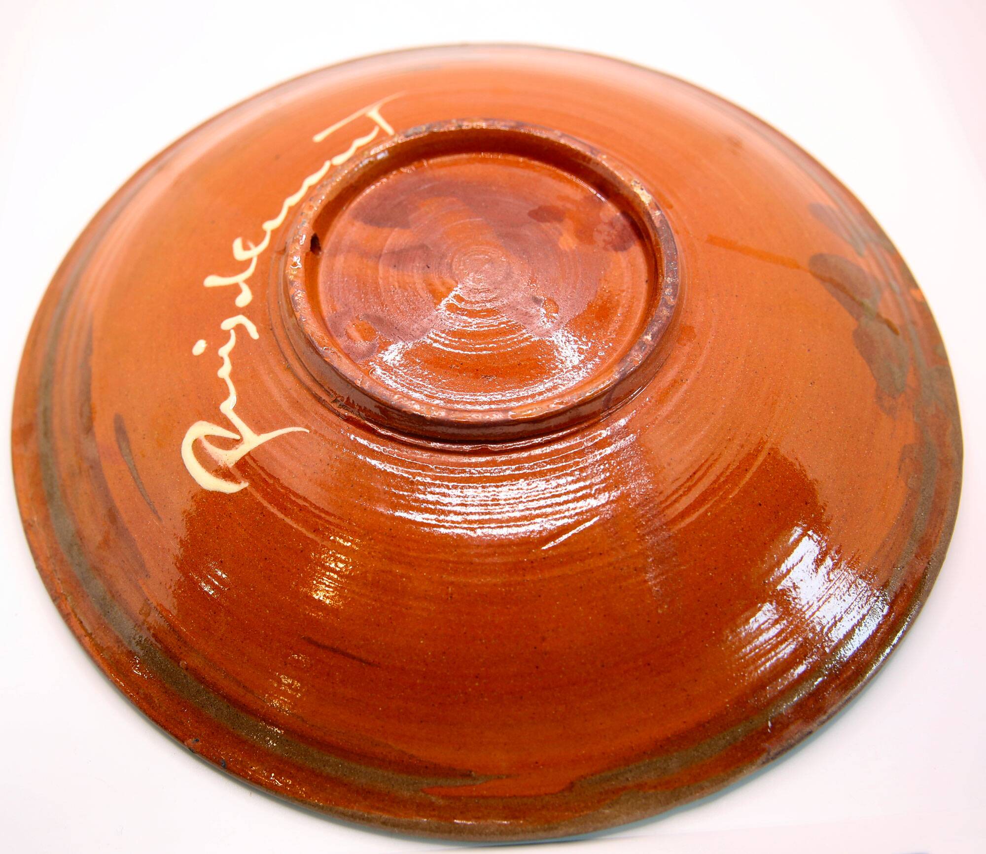 Vintage XL dish from the sixties from Puigdemont, Spain