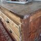 Meuble de métier comptoir en bois