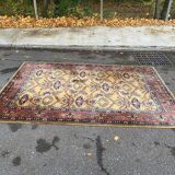 Persian rug in burgundy yellow wool, 200x300cm