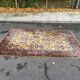 Persian rug in burgundy yellow wool, 200x300cm