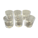 Set of 6 Sèvre crystal whiskey glasses