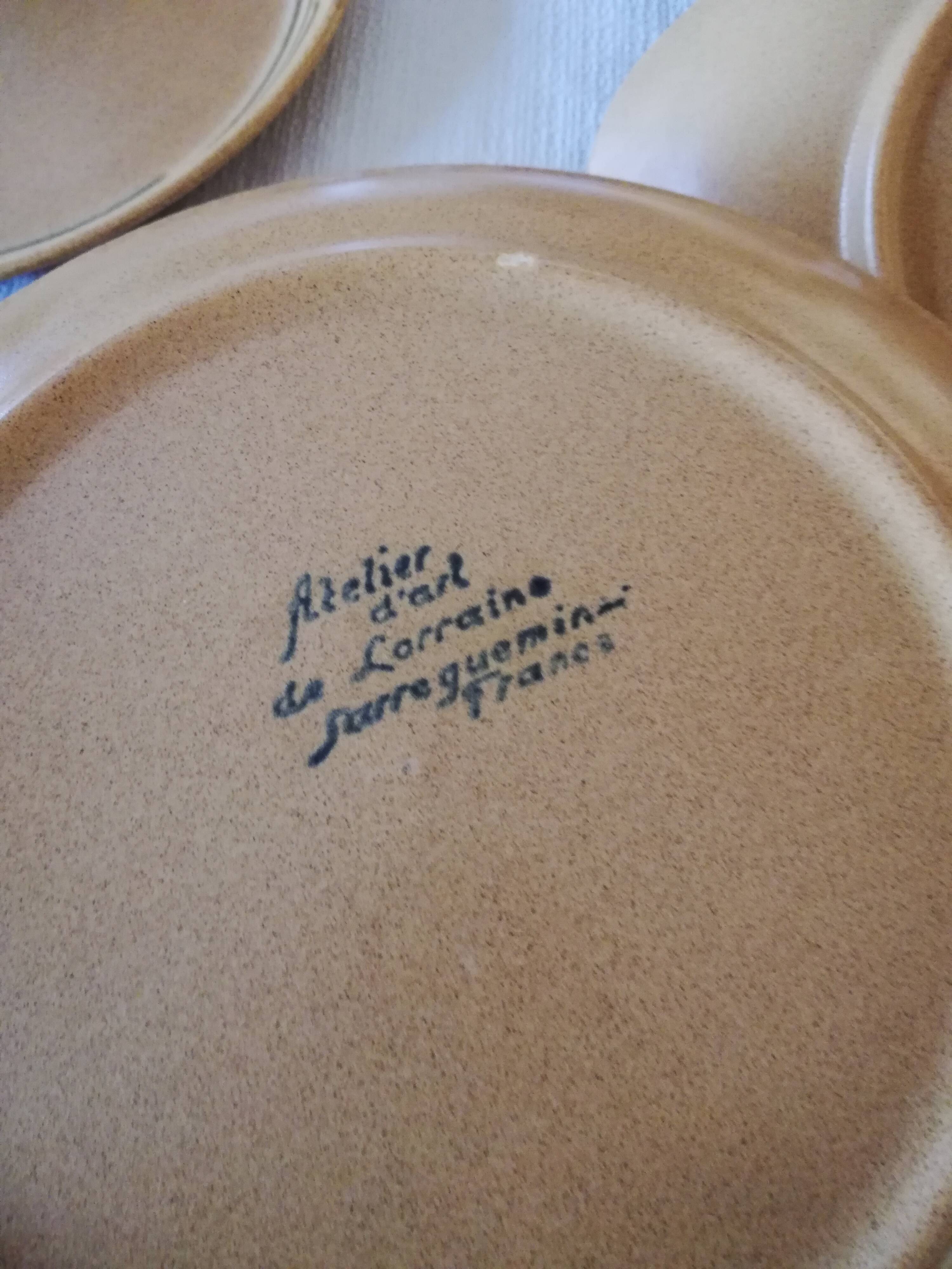 Sarreguemines stoneware service