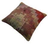 Housse de coussin kilim turc vintage, 55 x 55 cm