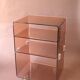 Occasional furniture in smoked Plexiglas from the 70s