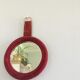 Mirror porthole in velvet 60s