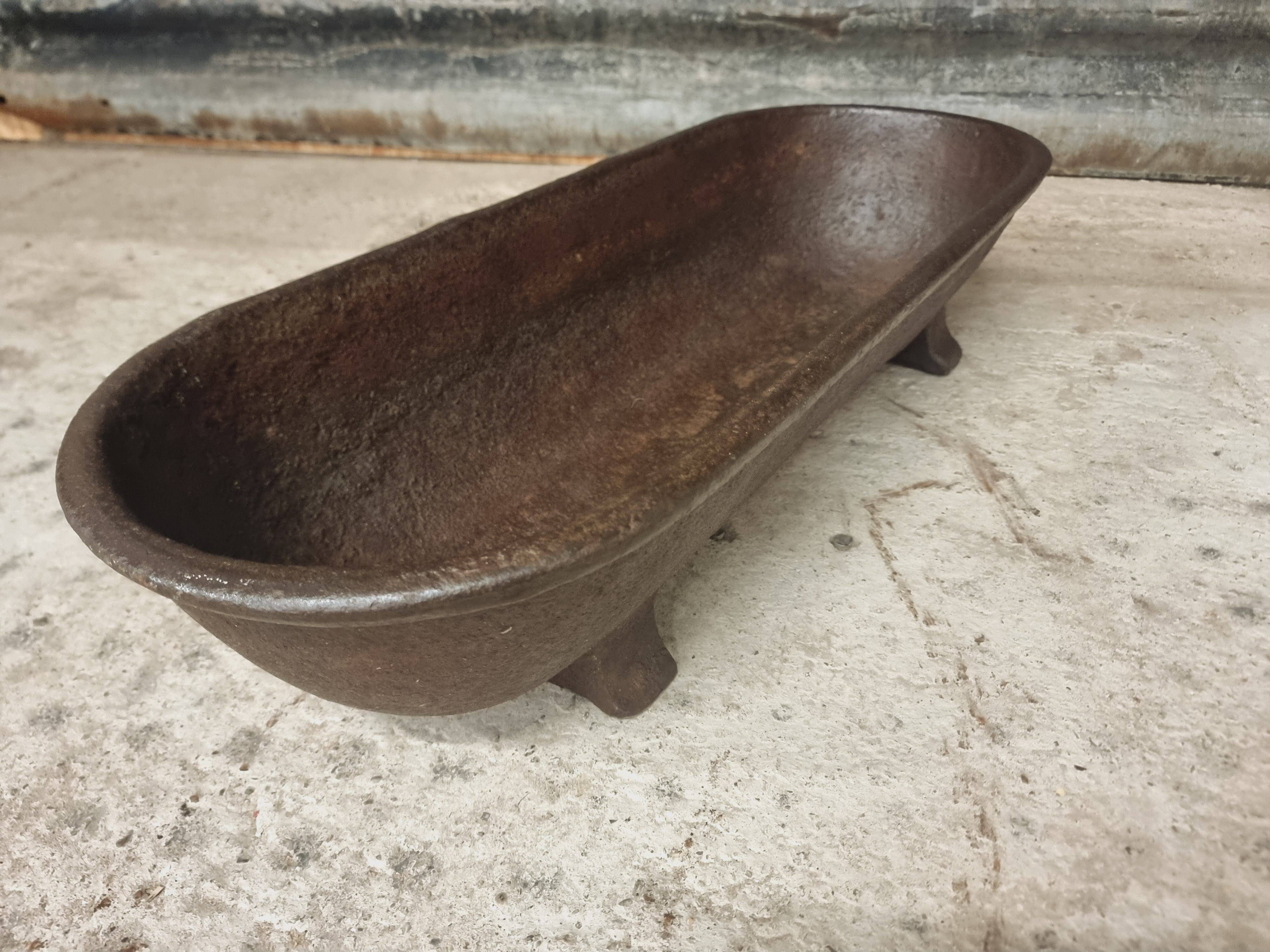Antique trough water trough flower basin cast iron 29x75 cm