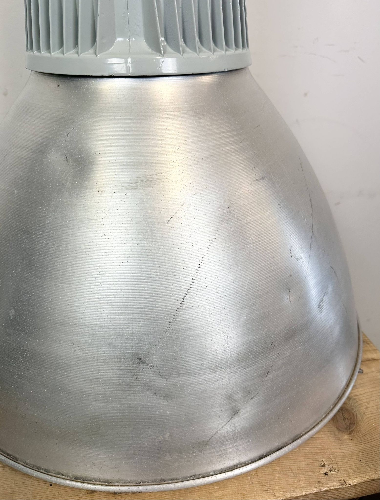 Large Industrial Aluminium Pendant Light from Elektrosvit, 1960s