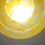 Art Deco yellow Murano glass pendant, 1950