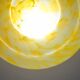 Pendentif Art Déco en verre de Murano jaune, 1950