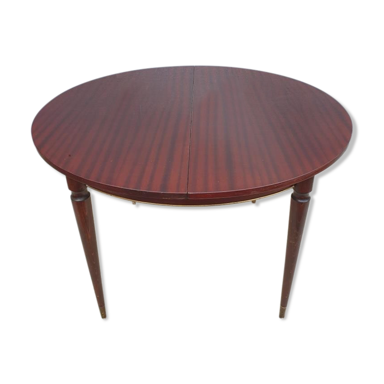 Extendable table mahogany lacquered 1960 butterfly extensions