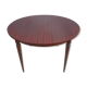 Extendable table mahogany lacquered 1960 butterfly extensions