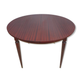 Extendable table mahogany lacquered 1960 butterfly extensions