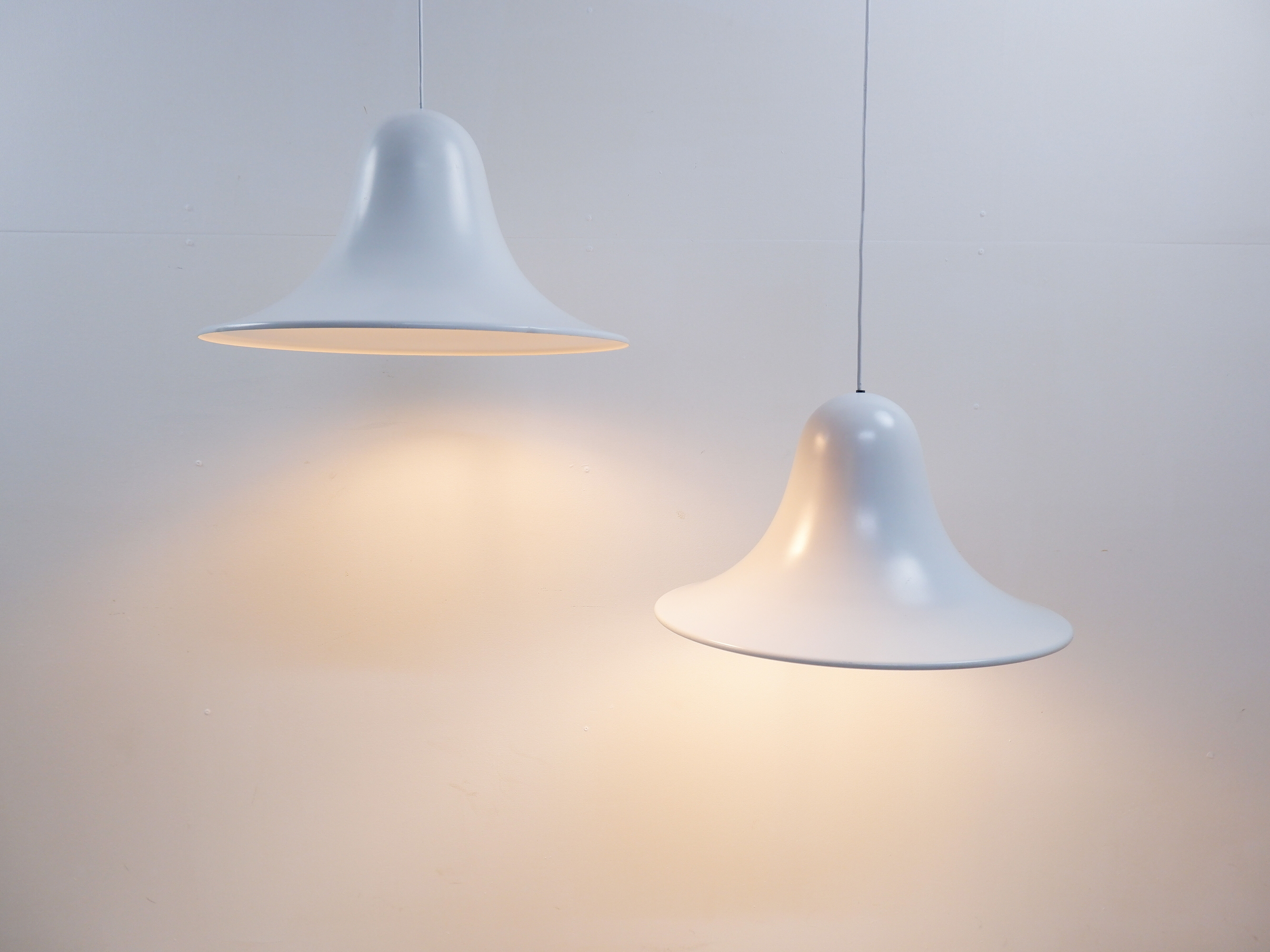 Set of 2 Pantop pendants by Verner Panton, 1980s