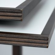 Bernard Vuarnesson desk or dining table with reversible and extendible tops, 80s
