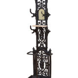 Stylish Victorian cast iron hall stand