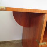 Elegant, functional Gautier desk - Large drop-leaf top - 2 drawers - Sliding shelf - 1990s