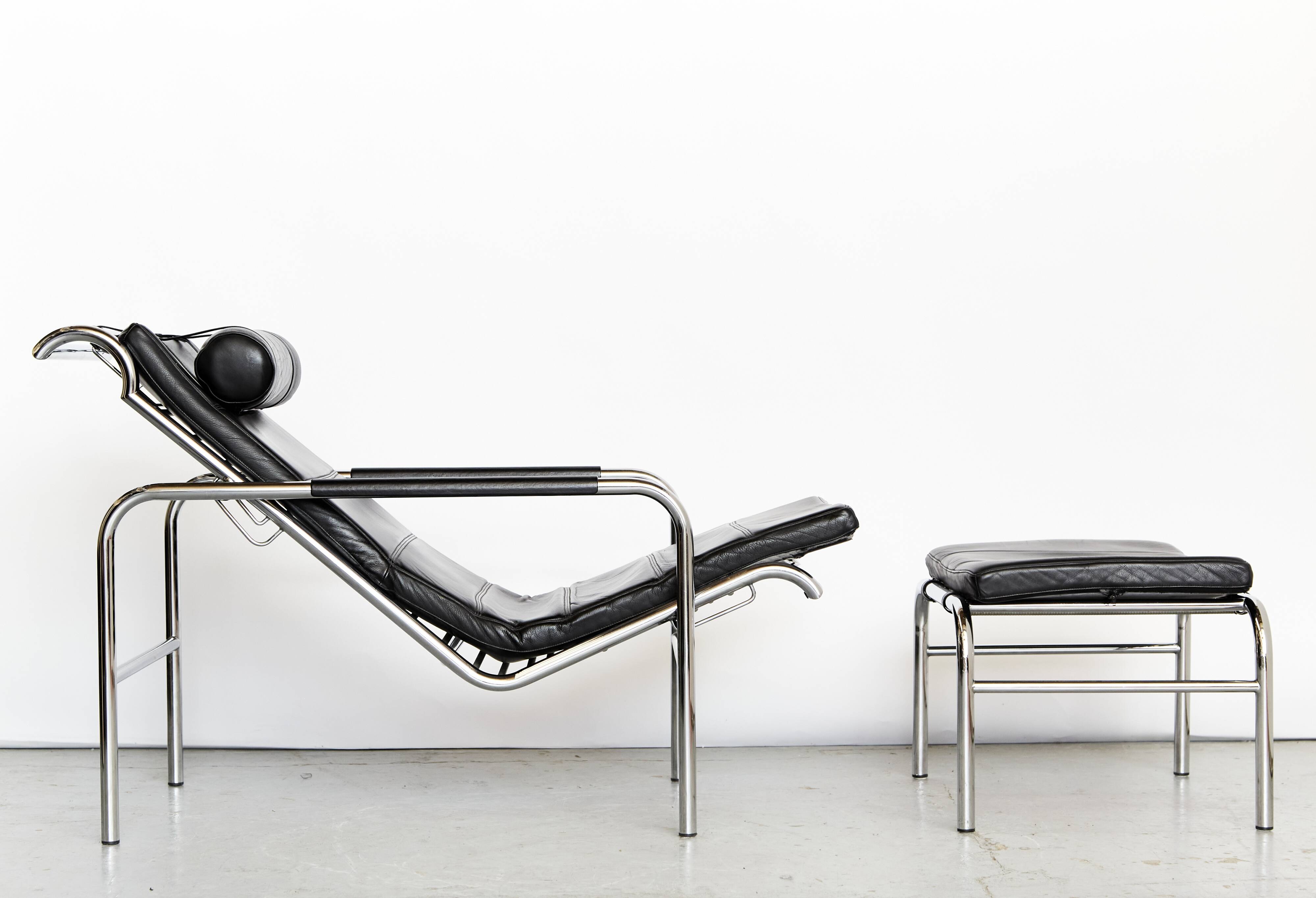 Chaise longue and ottoman Gabriele Mucchi "Genni" for Zanotta