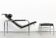 Chaise longue and ottoman Gabriele Mucchi "Genni" for Zanotta