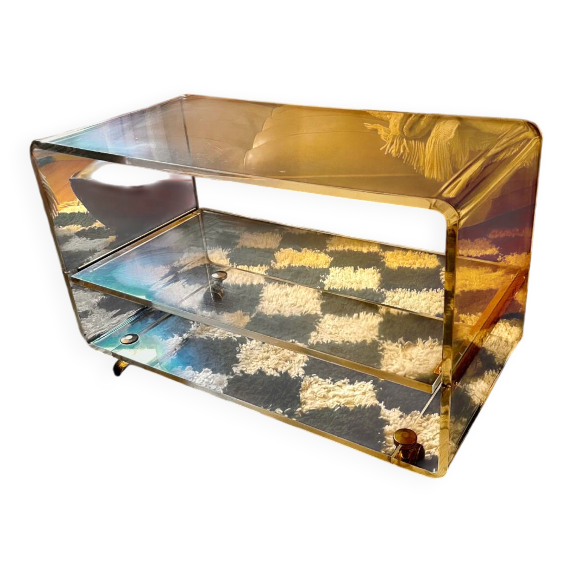 1970s Plexiglass coffee table
