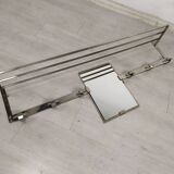 Art Deco chrome wall coat rack