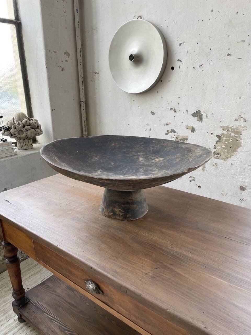 XL wooden Tuareg dish