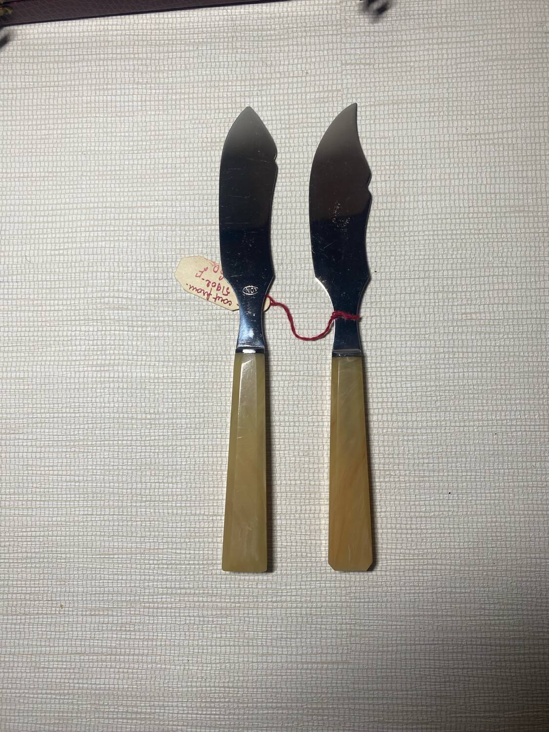 Bakelite cheese knives