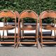 6 wooden folding chairs Stol Kamnik Yugoslavia design Zascitni Zhak