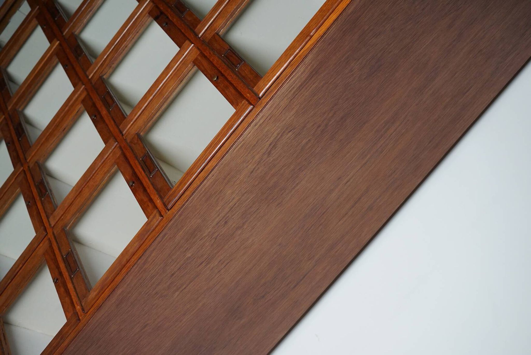 Antique Large Dutch Oak Haberdashery Shop Cabinet Folding Doors, 1920/30s