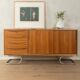 Wonderful partly solid sideboard in Scandinavian style from the 1950s