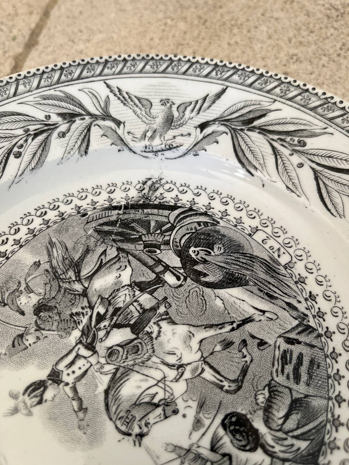 Creil & Montereau plate, 19th century