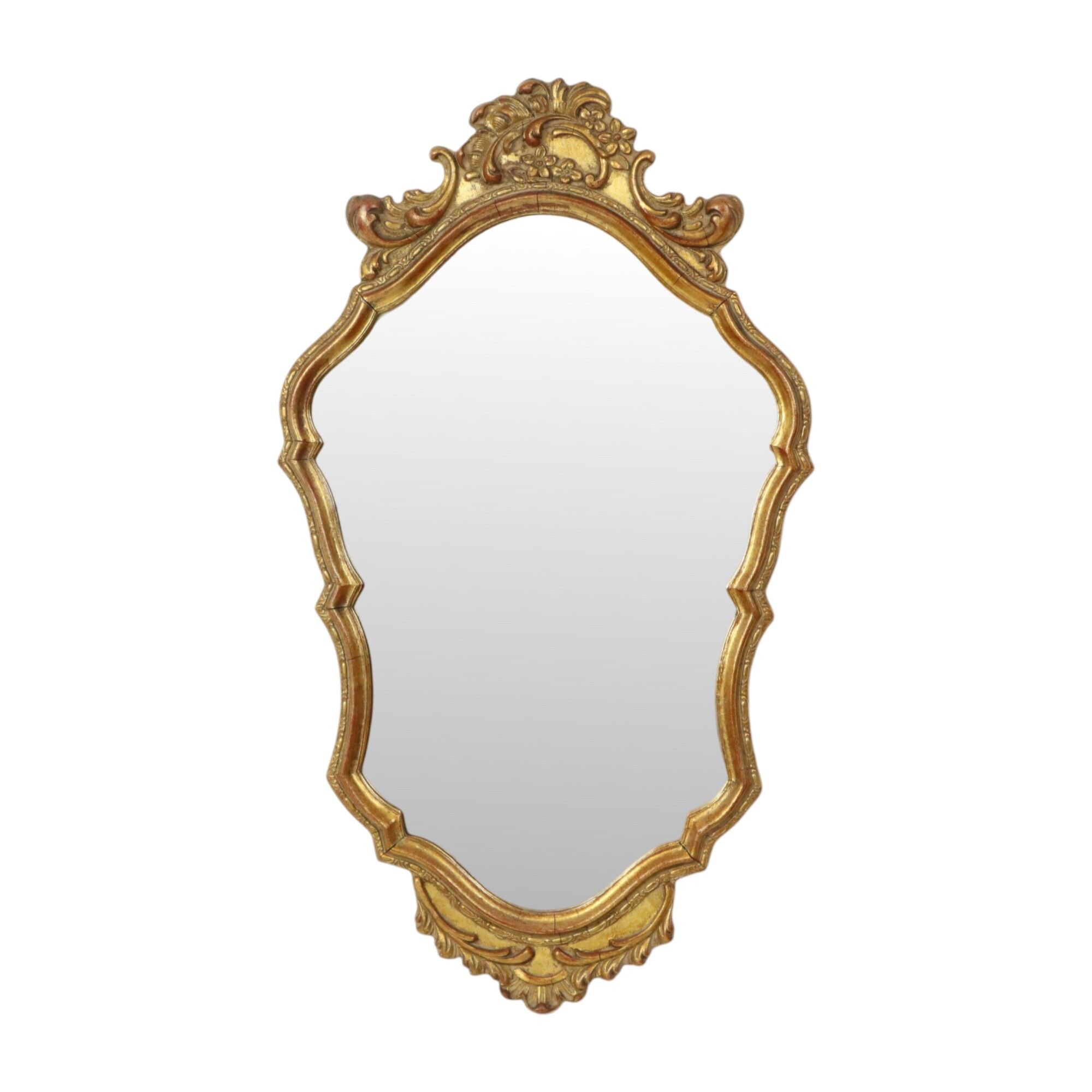 Mid Century Classic Gold Leaf Deknudt Mirror Fifties