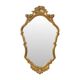 Miroir Deknudt classique du milieu du siècle, feuille d'or, années 50