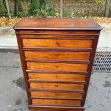 Semainier en bois massif d'époque 19ème