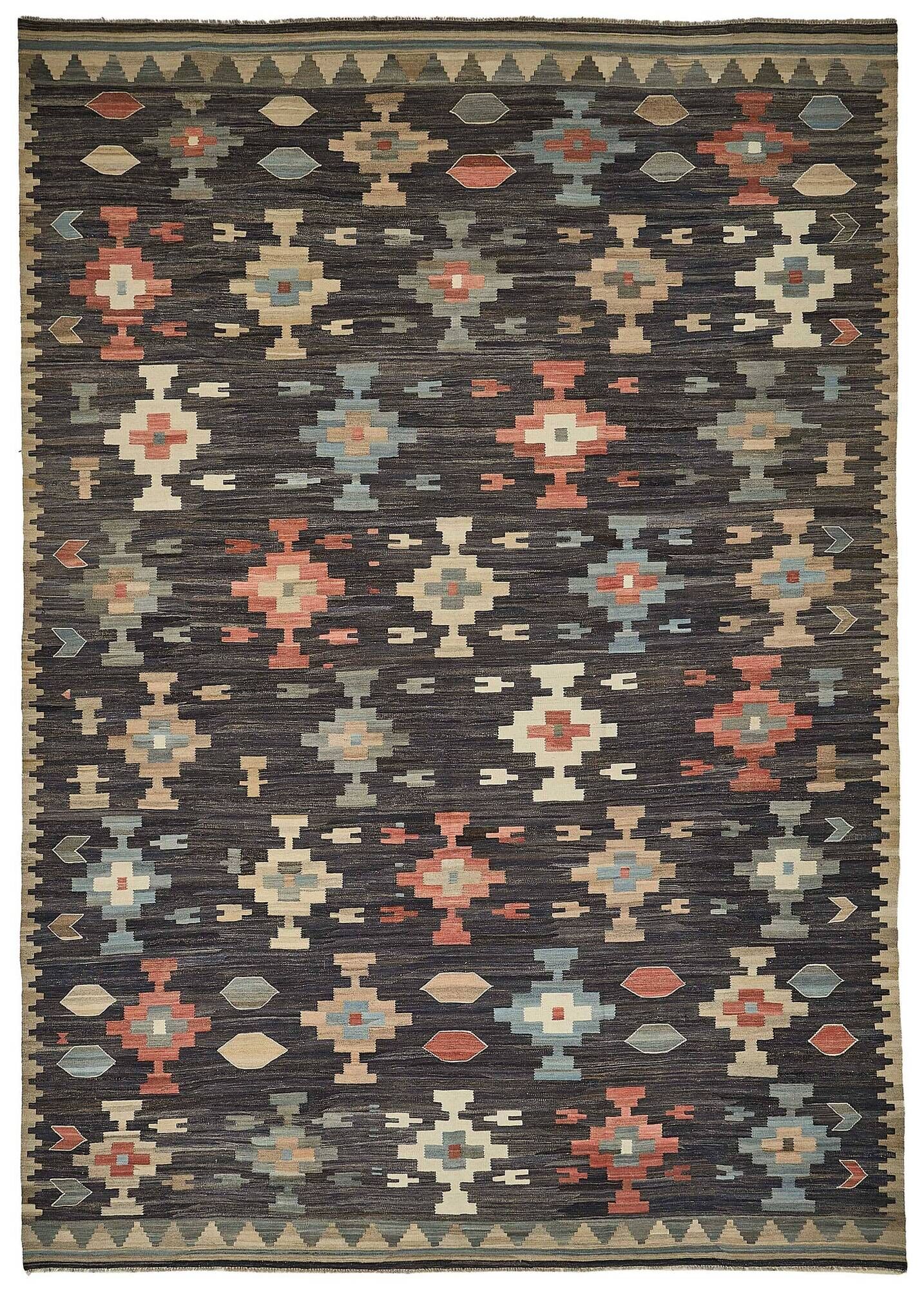 Contemporary Tribal Decorative Kilim 306 cm x 430 cm