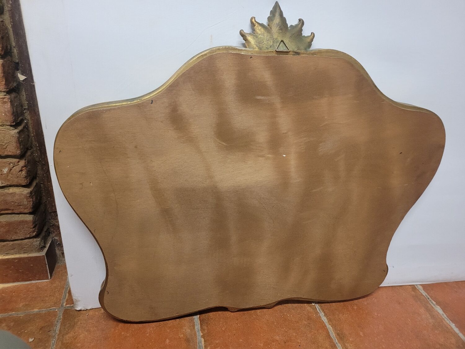 Louis XV style mirror in gilded wood, 80×69 cm