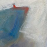 Painting "The worker" by Gilbert LISKENNE (1929-2005)