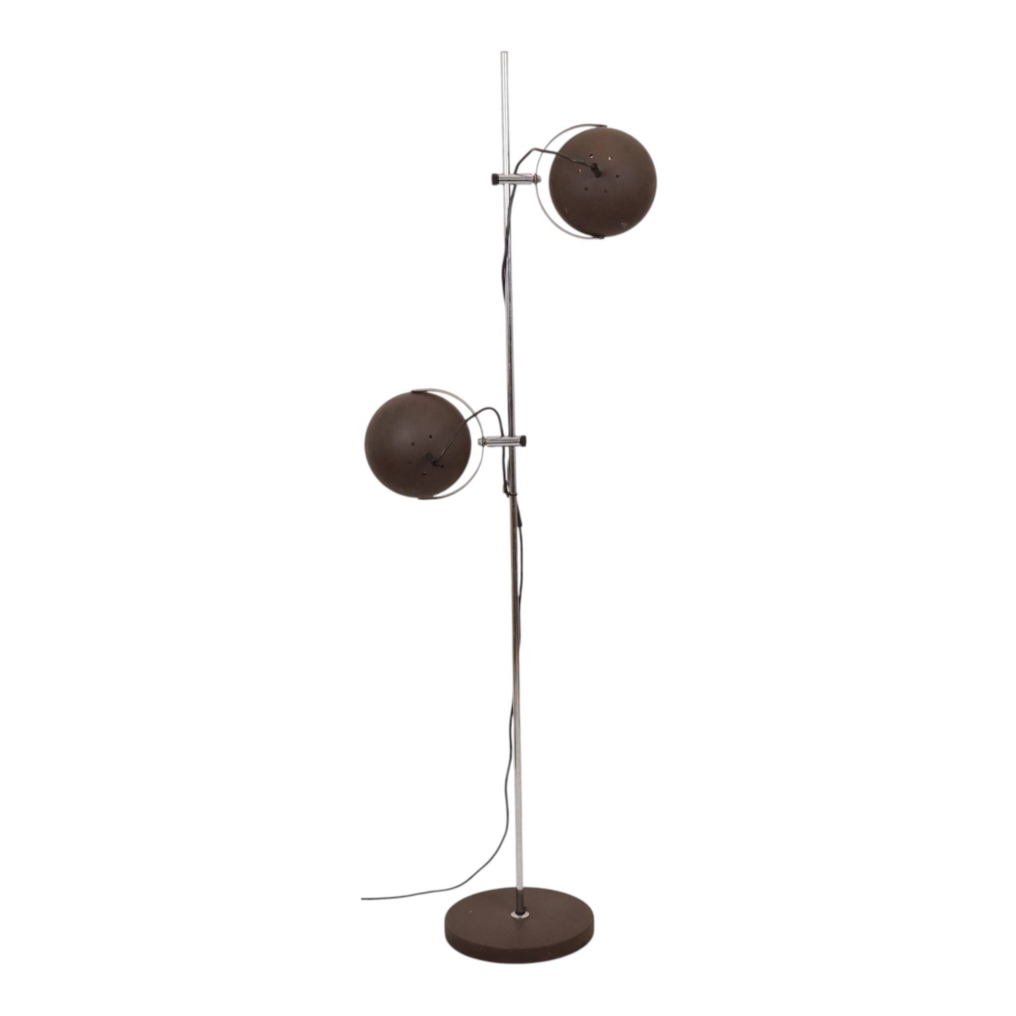 Lampe de sol vintage Eye Ball design Space Age 150 cm