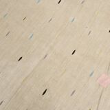 Beige & Cream Polka Dot Pattern Kilim Rug, 164x225Cm