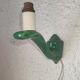 Wall lamp 50s green porcelain