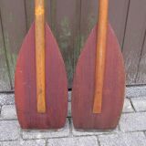 Paire de pagaies vintage 1970