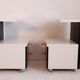 Tables de chevet postmodernes ikea noir et blanc 1980’s en tbeg