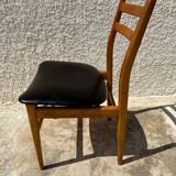 Set of 4 Scandinavian style teak chairs
