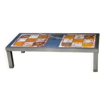 Table basse Jean Grégorieff pour Roche Bobois France 1970